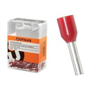TERMINAL BOOTLACE INS 1.5X8MM RED 100PK FE1508-RD UTILUX