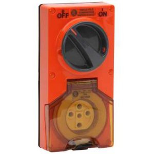 SOCKET SW COMB 2G 20A 5 PIN 500V 3P IP66 RES ORA 56CV520LE