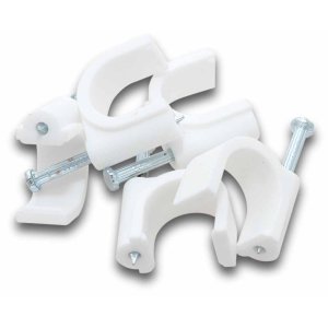 CABLE CLIP ROUND 20MM NATURAL 50/JR