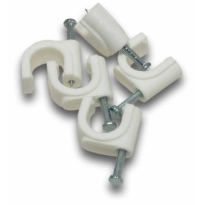 CABLE CLIP ROUND 12MM NATURAL 50/JR