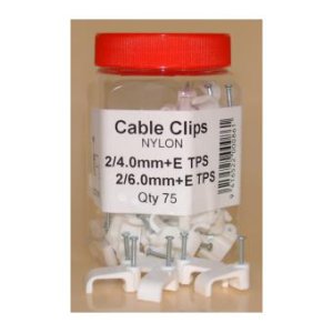 CABLE CLIP 2 X 4MM+E OR 2 X 6MM+E TPS 75/JR