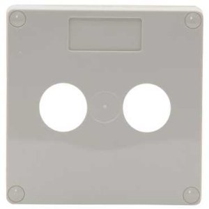 LID ENCLOSURE 1G 2 HOLE IP66 GRY 56L1/22/2LE
