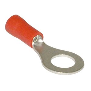 TERMINAL RING SUPERGRIP 0.5-1.5MM M6 STUD RED 100PK H4218