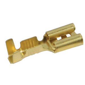 TERMINAL LANCED QC 0.6-1.5MM BRASS 25PK H3555