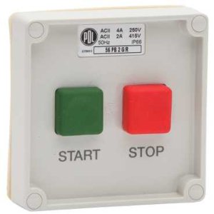SWITCH PUSHBUTTON 16A RES NO NC 1PH 240V IP66 GRY 56PB2LE
