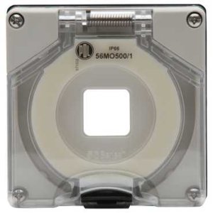 COVER SWITCH 1G 1 HOLE 500/600 MODULE IP66 GRY