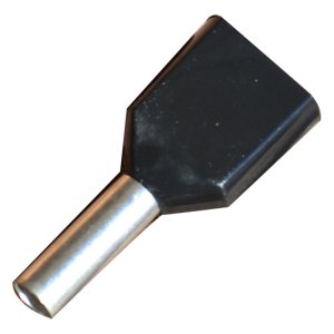 BOOTLACE PIN TWIN PRE-INS 1.5MM BLK PK100 BLPT150