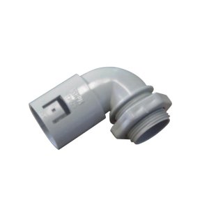 TERMINATOR 90DG & LOCKNUT 25MM GRY RT2025