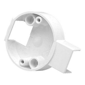 900RMB MOUNTING BLOCK ROUND SURFACE 50MM MNT/CTR WHITE