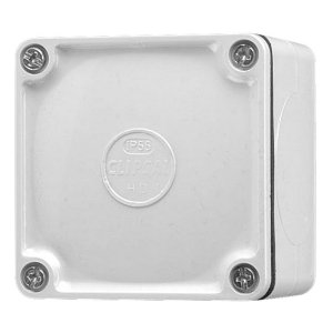 BOX ADAPTABLE PVC 77X77X54MM GREY 265/1GY