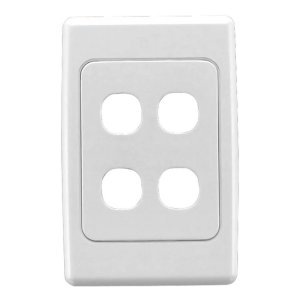 GRID PLATE & SURROUND FLUSH 4G STD PTN 2034VH-WE WHT