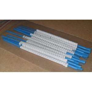 CABLE MARKER MD 10/3 WHITE W 25/STALK