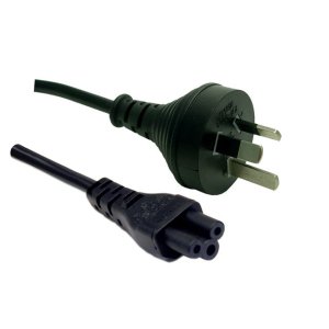 CORD POWER 3 PIN PLUG TO C5 CLOVER FEM CONN BLK 2M DYNAMIX
