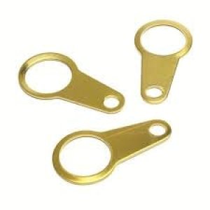 EARTH TAG M20 NP BRASS 503700