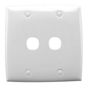 (I) PLATE FLUSH 2G LARGE WHT 32/2V