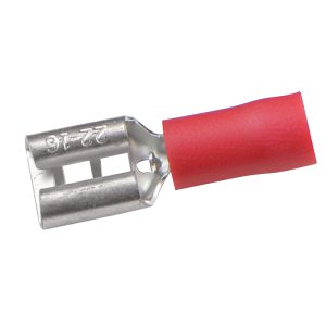 TERMINAL 6.3MM QC RECEPTACLE RED 25PK H2594 UTILUX