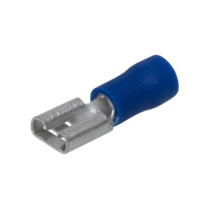 TERMINAL 6.3MM QC RECEPTACLE 1.5-2.5MM BLUE 25PK H3561