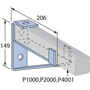 2097156 P1075-8H CANTILEVER BRACKET