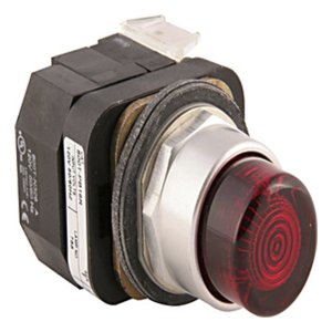 800TQB24R AB P/BUTTON ILL 24VA/DC RED