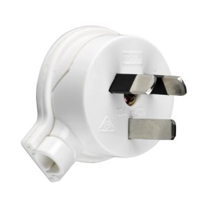 106/1 HPM PLUG TOP 3PIN 10A WHTE