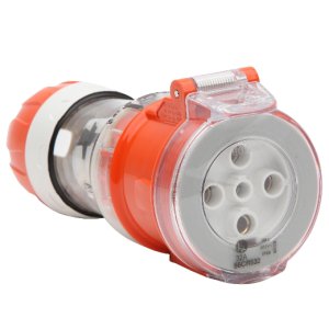 CORD CONNECTOR 32A 5 PIN 500V 3PH IP66