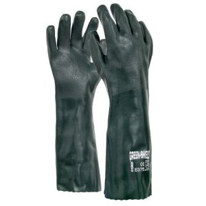 GLOVE PVC DBL DIP GRN 45CM E375 SHIELD