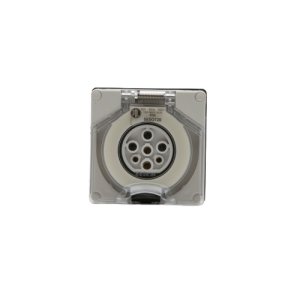 SOCKET 16A 7 PIN 500V 3PH IP66 GRY 56SO716LE