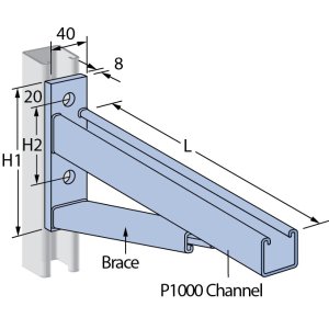 2082514 PCL900H (1080MM) CANTILEVER BRACKET HDG