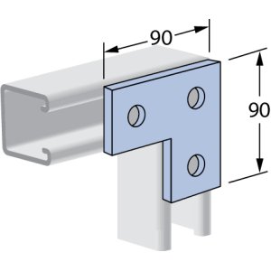 2077590 P1036H FLAT PLATE 3 HOLE