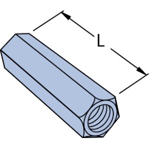 2090086 RC10Z ROD COUPLER M10 ZP