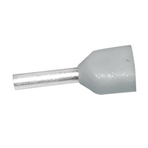 TERMINAL BOOTLACE TWIN 0.75X8MM GRY 100PK FTE7508-GR UTILUX