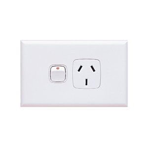 XLP787SWEWE SOCKET SW SGL HORZ POLISHED WHT GL HPM