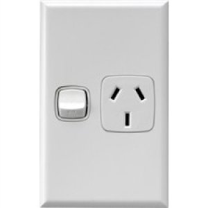 XLPV787SWEWE SOCKET SW SGL VER POLISHED WHT GL HPM