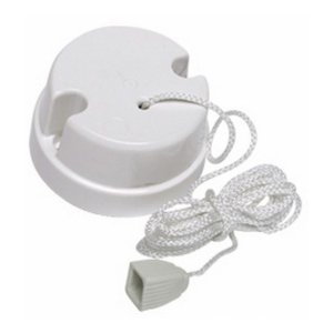 SWITCH PULL CORD CEILING 1G 10A 240VAC RND WHT 601WE