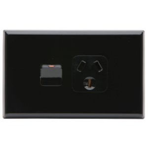 SOCKET SW 1G BLACK 694 PDL
