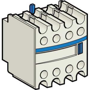 CONTACT BLOCK AUX 4N/O FRONT LADN40 TELE