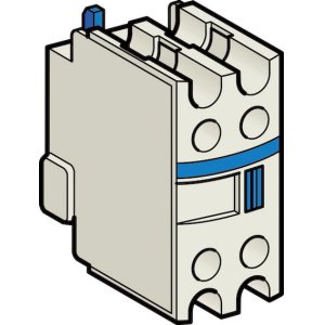 CONTACT BLOCK AUX 2N/C FRONT LADN02 TELE
