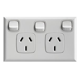 XLP777XSWEWE SOCKET SW DBL HORZ SW POLISH WHT HPM XL