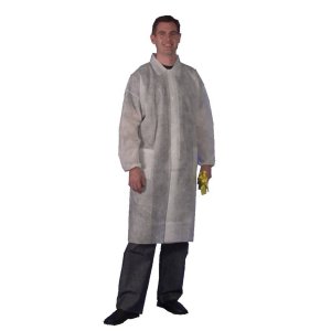 COAT LAB P/PROPYLENE WHT XL LC002