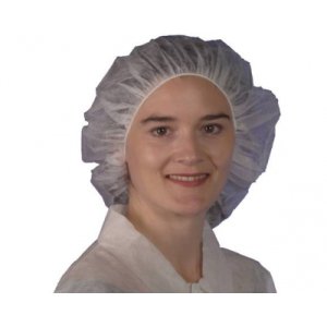 BOUFFANT CAP ROUND WHT 58CM BFC011 100PK