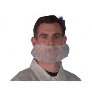 BEARD COVER 1 LOOP WHT BC003 100PK