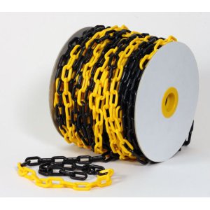 CHAIN PLASTIC BLK/YLW 6MMX50M PCBY50