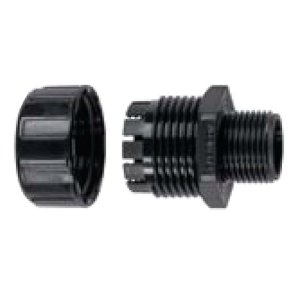 FITTING STRAIGHT NYLON BLK 20MM M20 FLEXICON MPC