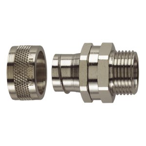 FITTING STRAIGHT SWIVEL NP BRASS 20MM M20 IP65 FLEXICON FSU