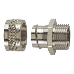 FITTING STRAIGHT NP BRASS 20MM M20 IP54 FLEXICON FSU
