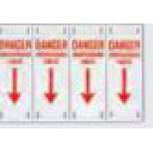 SIGN DANGER LIVE CABLE BURIED PVC 20000