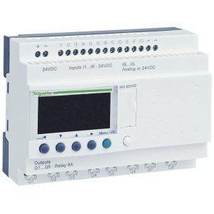 (I) ZELIO SR2B201BD 24VDC 20I/O RELAY+ CLOCK