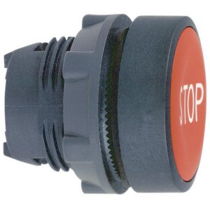 PUSHBUTTON HEAD FLUSH RED STOP ZB5AA434 TELE