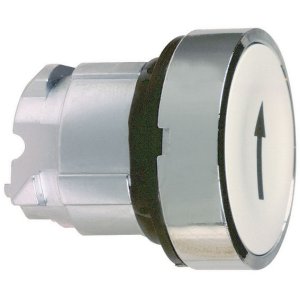 PUSHBUTTON HEAD FLSH WH/BLK ARROW ZB4BA334 TELE