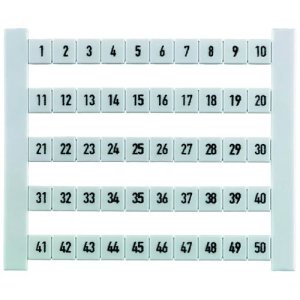 TERMINAL MARKER 5X6MM 1-10 HORZ DEKAFIX